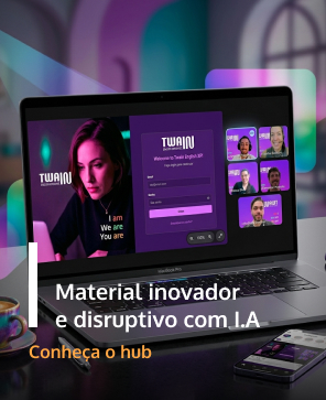 EDRoom by Twain — biblioteca virtual de inglês com IA